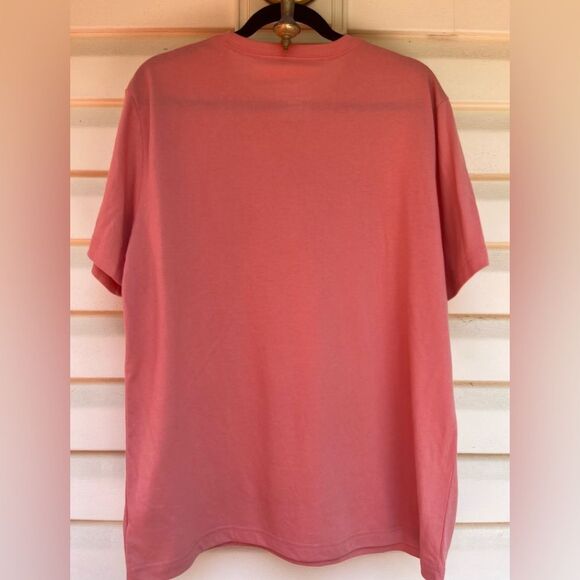 George peach tone plain short-sleeved t-shirt, polyester/cotton blend,L42-44 - Picture 3 of 6